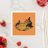 ヴィンテージスタイルハローウィンパーティナプキン スタンダードカクテルナプキン (インサイチュ)