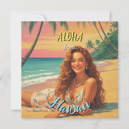 ヴィンテージスタイルハワイアントラベルアロハから シーズンカード (正面)