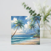 ヴィンテージスタイルハワイアントラベルアロハfromハワイ カード (スタンド正面)