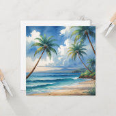 ヴィンテージスタイルハワイアントラベルアロハfromハワイ カード (正面/裏面インサイチュ)