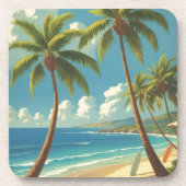 ヴィンテージスタイルハワイアントラベルアロハfromハワイ コースター (正面)