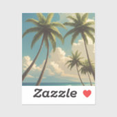 ヴィンテージスタイルハワイアントラベルアロハfromハワイ シール (シート)