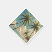 ヴィンテージスタイルハワイアントラベルアロハfromハワイ スタンダードカクテルナプキン (角)