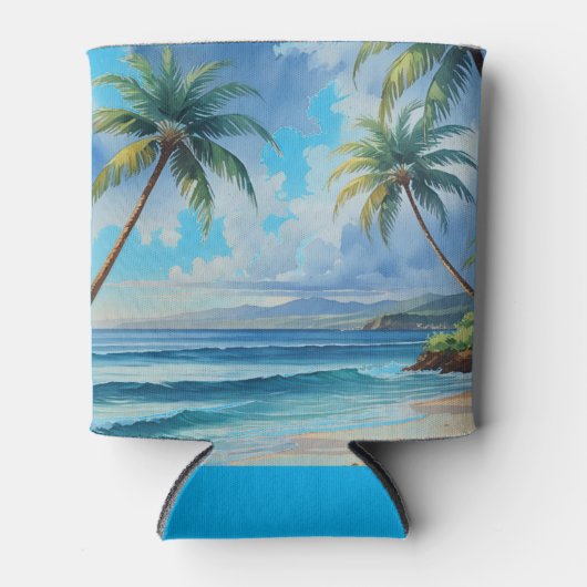 ヴィンテージスタイルハワイアントラベルアロハfromハワイ 缶クーラー (正面)