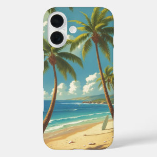 ヴィンテージスタイルハワイアントラベルアロハfromハワイ iPhone 16ケース