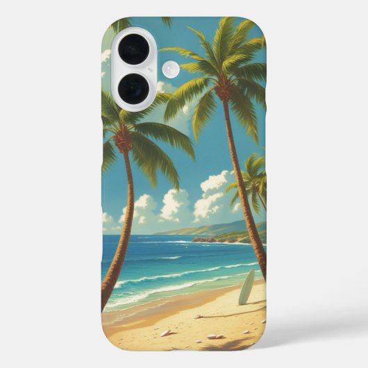 ヴィンテージスタイルハワイアントラベルアロハfromハワイ Case-Mate iPhoneケース (裏面)