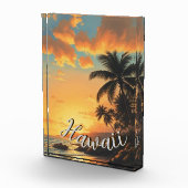ヴィンテージスタイルハワイアントラベルコーストシーサンセット フォトブロック (右)