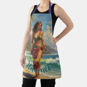 ヴィンテージスタイルハワイアントラベルホノルルミッドパシフィック エプロン (インサイチュ)