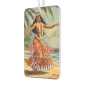 ヴィンテージスタイルハワイアントラベルホノルルミッドパシフィック カーエアーフレッシュナー (左)