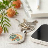 ヴィンテージスタイルハワイアントラベルホノルルミッドパシフィック キーホルダー (側面)