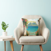 ヴィンテージスタイルハワイアントラベルホノルルミッドパシフィック クッション (椅子)