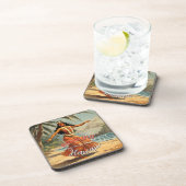 ヴィンテージスタイルハワイアントラベルホノルルミッドパシフィック コースター (右側)