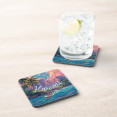 ヴィンテージスタイルハワイアントラベルホノルルミッドパシフィック コースター (右側)