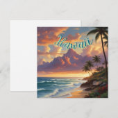 ヴィンテージスタイルハワイアントラベルホノルルミッドパシフィック シーズンカード (正面/裏面)