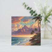 ヴィンテージスタイルハワイアントラベルホノルルミッドパシフィック シーズンカード (スタンド正面)