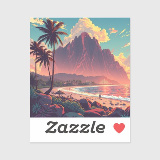 ヴィンテージスタイルハワイアントラベルホノルルミッドパシフィック シール (シート)