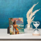 ヴィンテージスタイルハワイアントラベルホノルルミッドパシフィック フォトプラーク (インサイチュ)