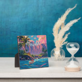 ヴィンテージスタイルハワイアントラベルホノルルミッドパシフィック フォトプラーク (インサイチュ)