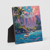 ヴィンテージスタイルハワイアントラベルホノルルミッドパシフィック フォトプラーク (正面)