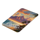 ヴィンテージスタイルハワイアントラベルホノルルミッドパシフィック マグネット (左側)