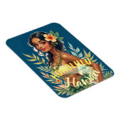 ヴィンテージスタイルハワイアントラベルホノルルミッドパシフィック マグネット (右側)