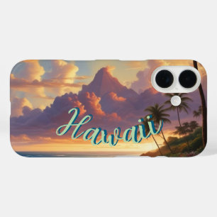 ヴィンテージスタイルハワイアントラベルホノルルミッドパシフィック iPhone 16ケース