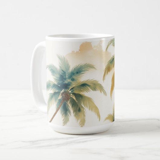 ヴィンテージスタイルハワイアントラベルホノルル コーヒーマグカップ (正面左)