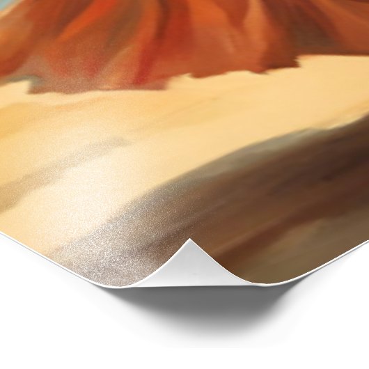 ヴィンテージスタイルハワイアン旅行フラガール踊り フォトプリント            (角)