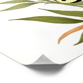 ヴィンテージスタイルハワイトラベルホノルルフラガール ポスター (角)