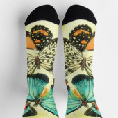 ヴィンテージスタイルバタフライアートソックス ソックス (上部)