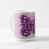 ヴィンテージスタイルバタフライマグコーヒーカップ コーヒーマグカップ (正面左)