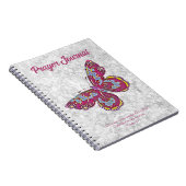 ヴィンテージスタイルバタフライ祈りの言葉ジャーナルノートブック ノートブック (右側)