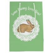 ヴィンテージスタイルバニーアンドドリー ミディアムペーパーバッグ (裏面)