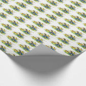 ヴィンテージスタイルバニー&シックスイースターラッピング紙 ラッピングペーパー (角)