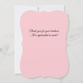 ヴィンテージスタイルバラサンキューフラットカード サンキューカード (裏面)