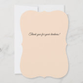 ヴィンテージスタイルバラサンキューフラットカード サンキューカード (裏面)