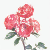 ヴィンテージスタイルバラフラワーアートステッカー シール (正面)