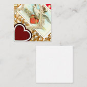 ヴィンテージスタイルバレンタインデー ノートカード (正面/裏面)