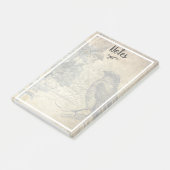 ヴィンテージスタイルバードイラストレーション ポストイット (アングル)