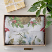 ヴィンテージスタイルバードフレンドとクリスマスラビッツ 薄葉紙 (ギフト)