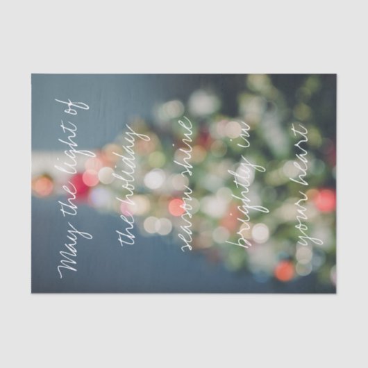 ヴィンテージスタイルパステルクリスマスツリー 薄葉紙 (正面)