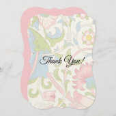 ヴィンテージスタイルパステルサンキューフラットカード サンキューカード (正面/裏面)