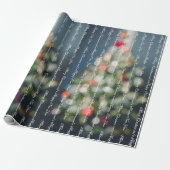 ヴィンテージスタイルパステルブルークリスマス ラッピングペーパー (アンロールド)