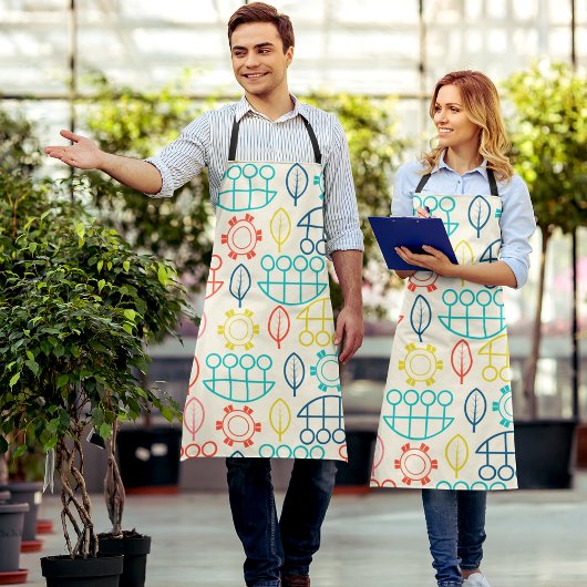 ヴィンテージスタイルパステル エプロン