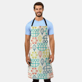 ヴィンテージスタイルパステル エプロン (着用した状態)