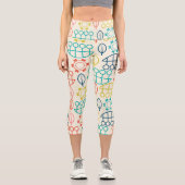 ヴィンテージスタイルパステル カプリレギンス (正面)