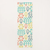 ヴィンテージスタイルパステル ヨガマット (裏面)