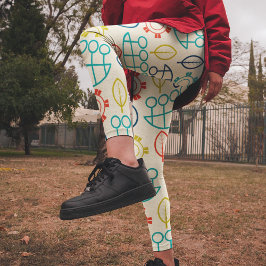 ヴィンテージスタイルパステル レギンス