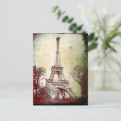 ヴィンテージスタイルパリポストカードザエッフェルタワー ポストカード (スタンド正面)
