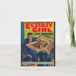 ヴィンテージスタイルパーティーガールノートカード シーズンカード